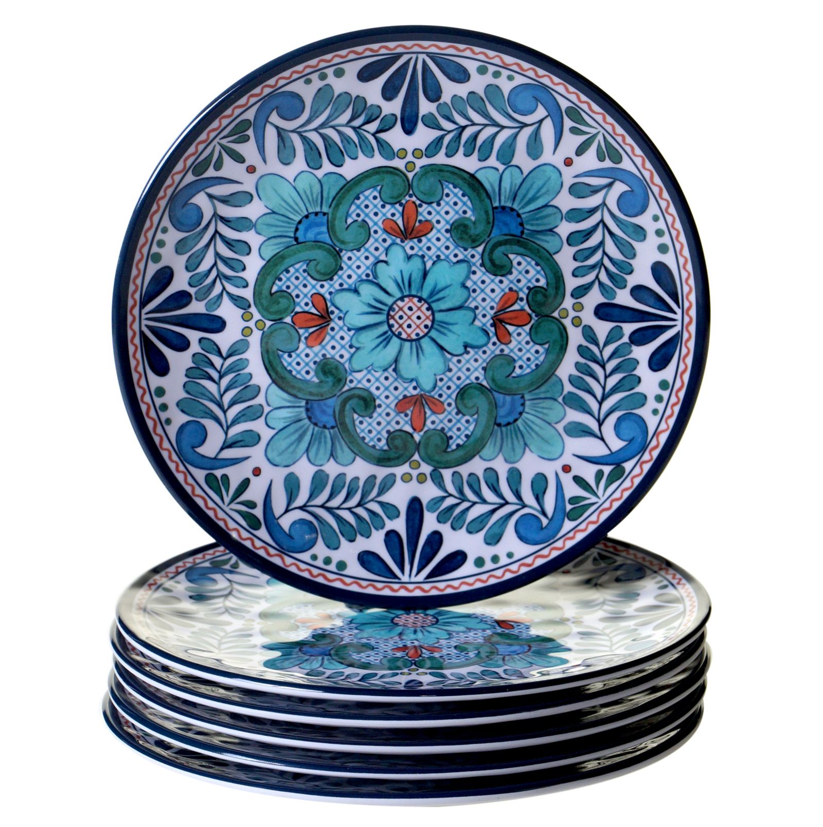 Набор тарелок для салата из меламина Certified International Talavera, 6 шт.