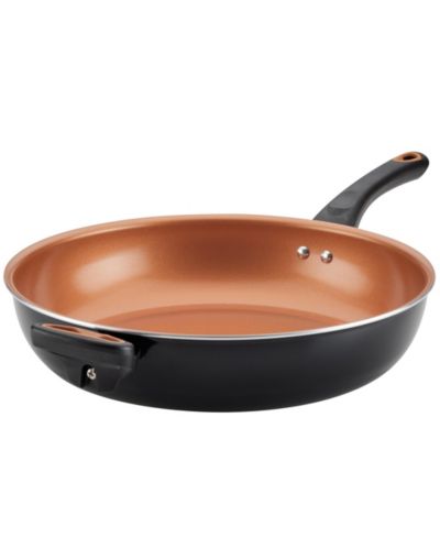 Farberware Glide медная керамическая сковорода с антипригарным покрытием 12.5" с боковой ручкой