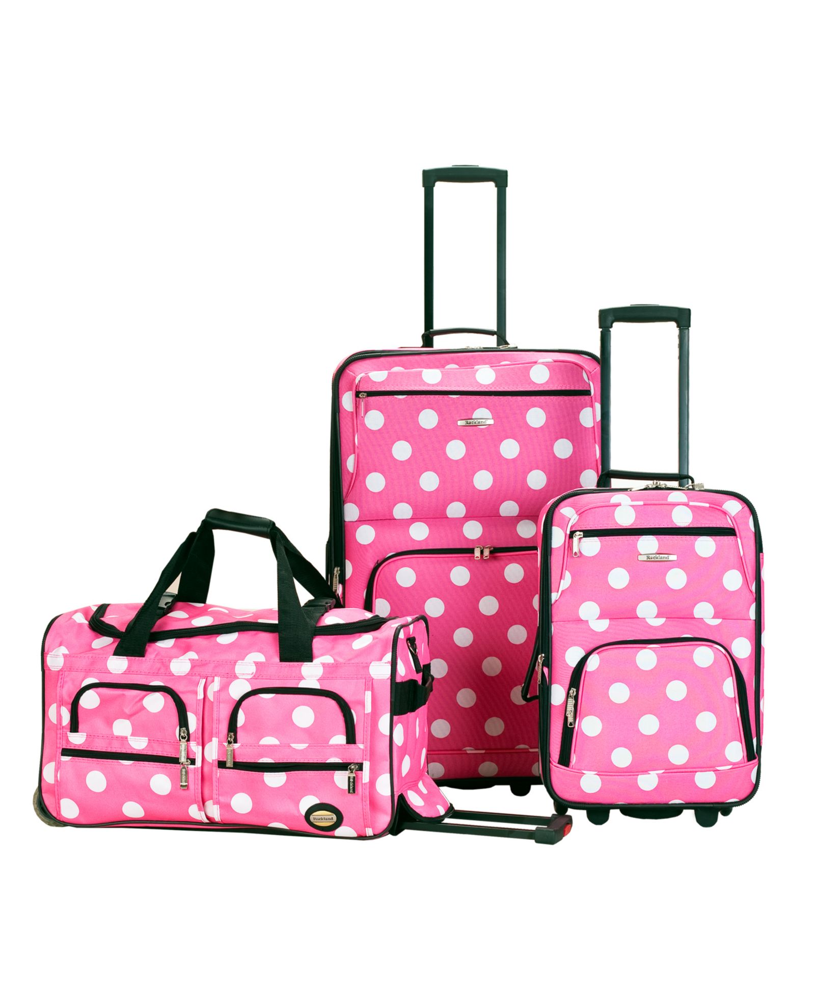 Rockland 3-Pc. Softside Luggage Set