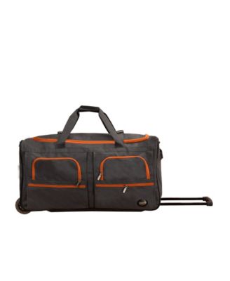Charcoal with Orange Trim