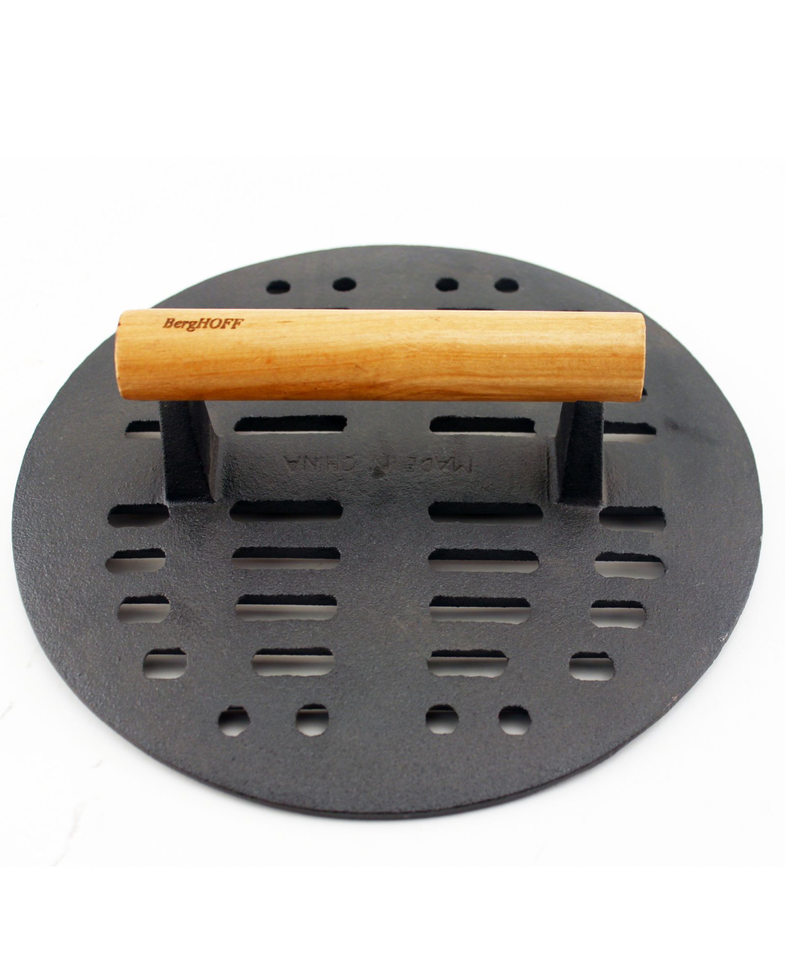 Пресс для стейков BergHOFF Cast Iron Slotted