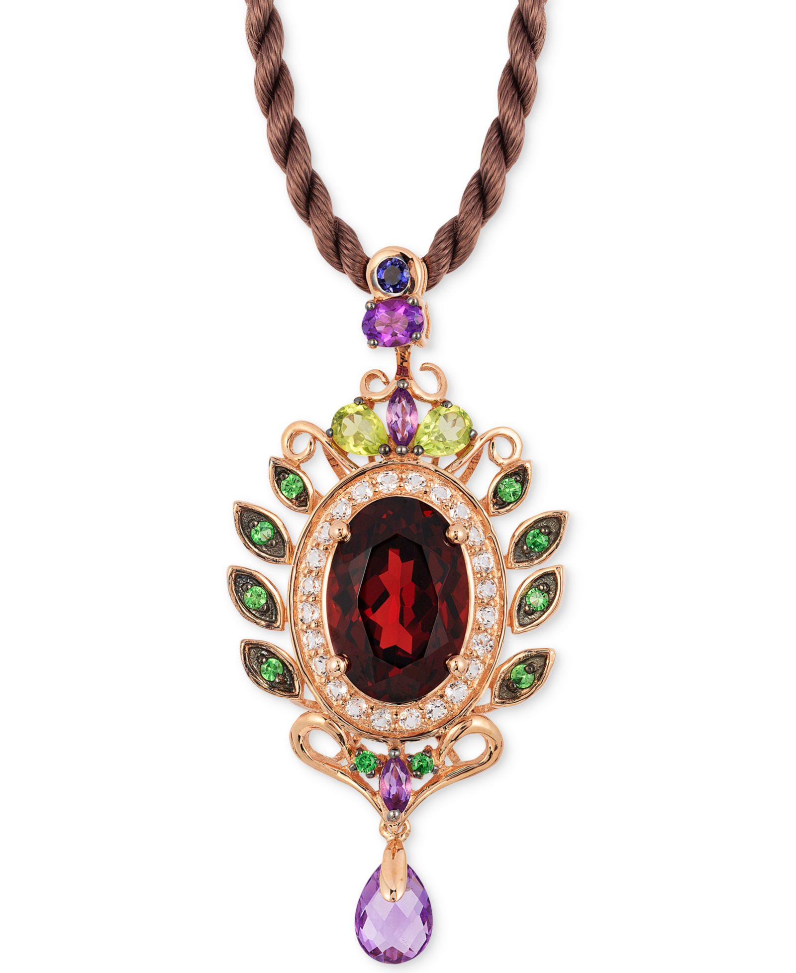 Подвеска Le Vian Crazy Collection Garnet и Multi-Stone в 14k Rose Gold