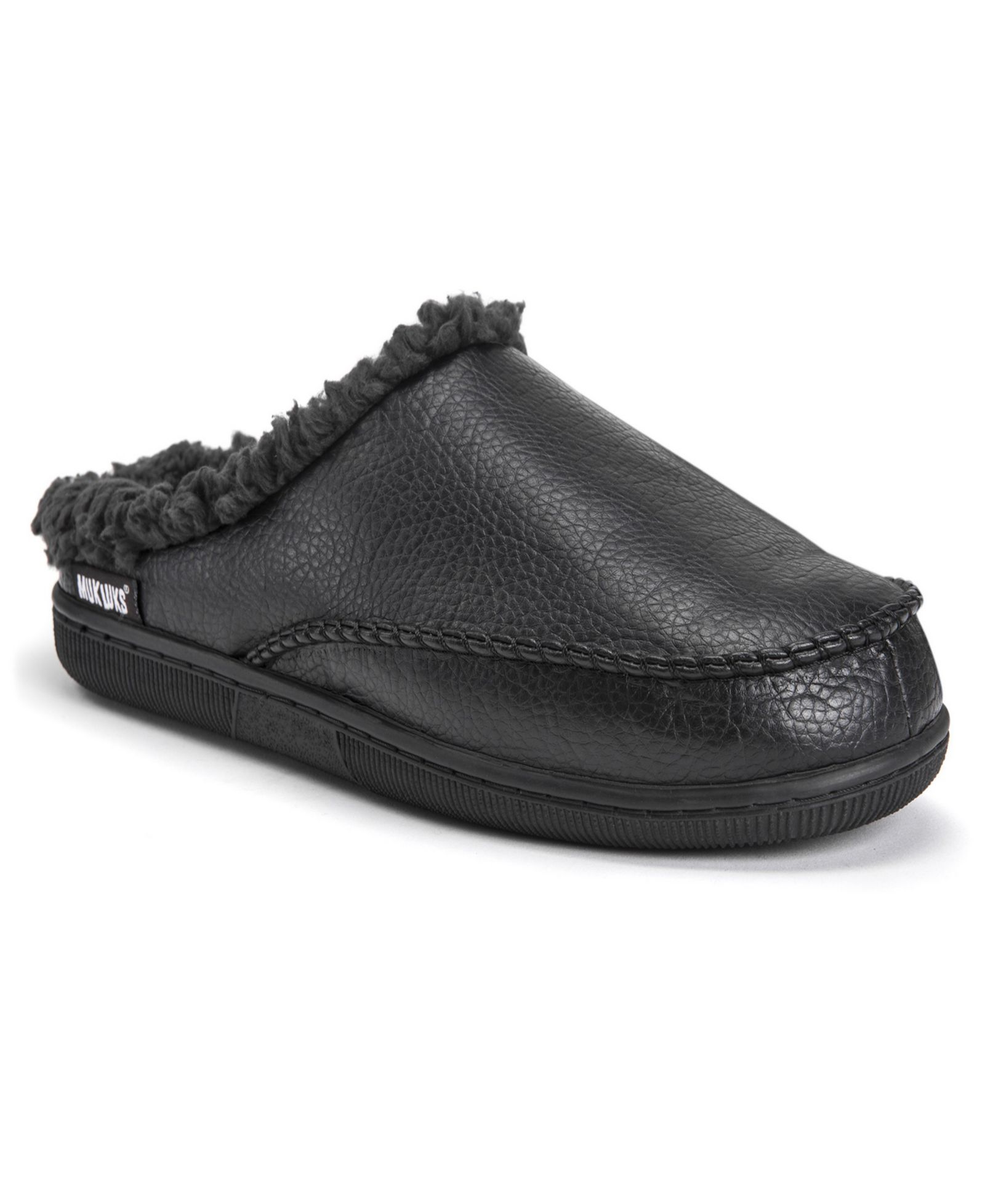 Muk Luks Men's Faux Leather Clog Slippers