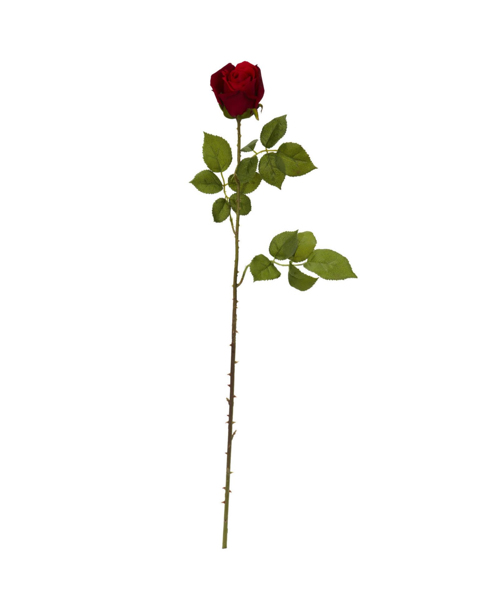 Искусственные цветы Nearly Natural 33" Elegant Red Rose Bud, набор из 6 шт