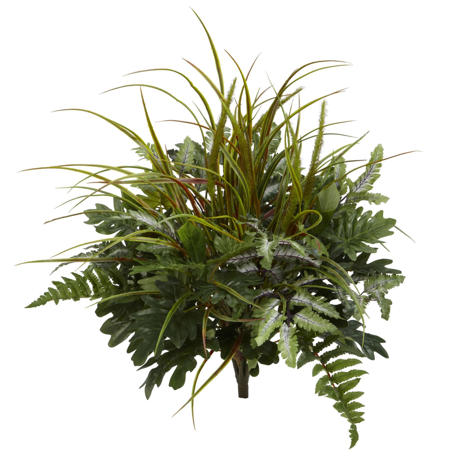 Nearly Natural 28" Mix Greens Artificial Plant, Set of 2