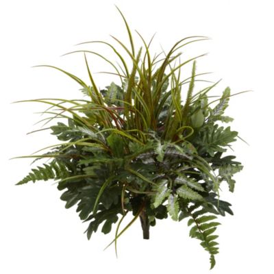 Искусственное растение Nearly Natural Mix Greens, комплект из 2 шт., 28"