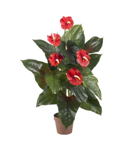 Искусственное растение Nearly Natural Anthurium 3'