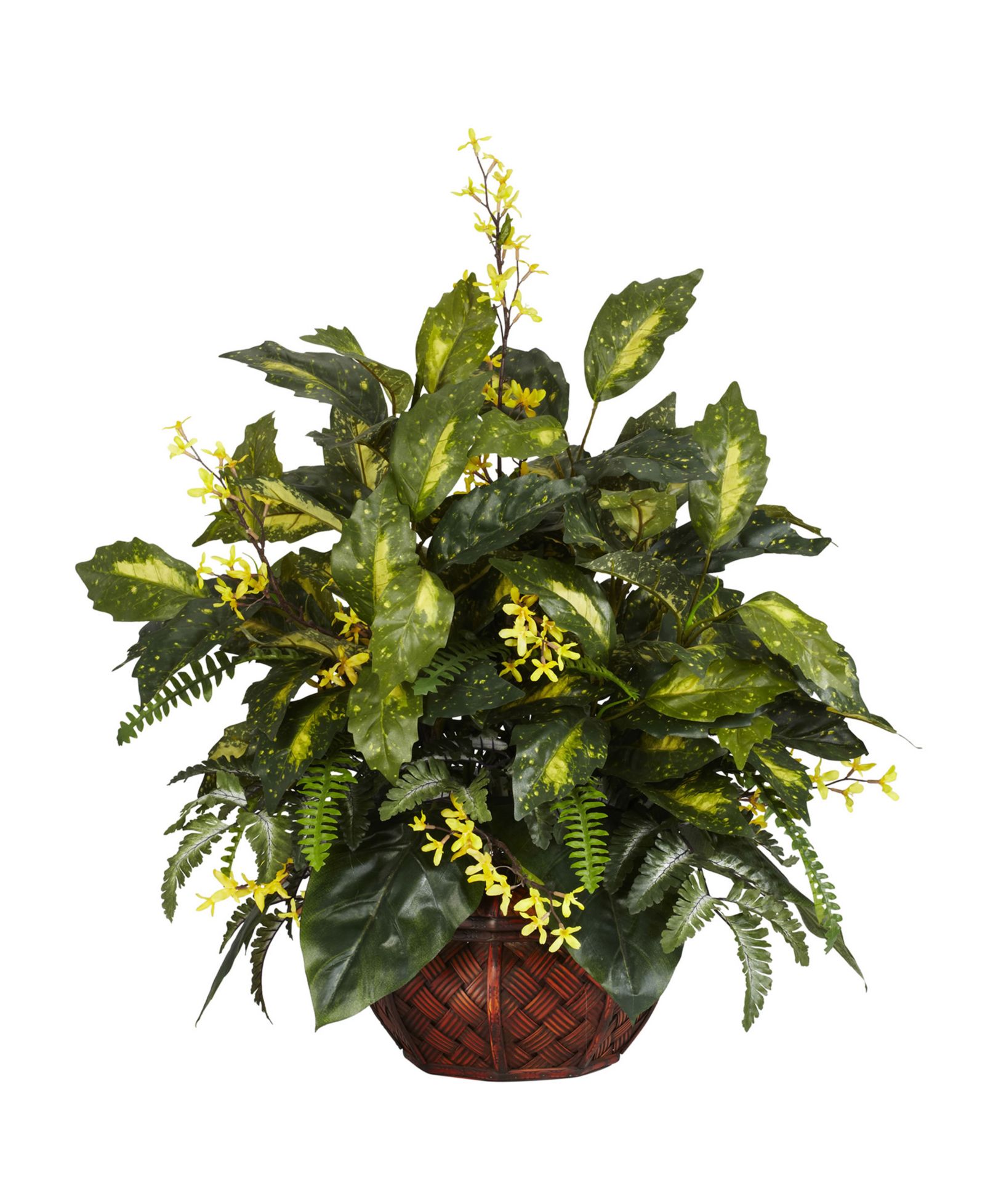 Nearly Natural искусственное растение Forsythia и смешанная зелень