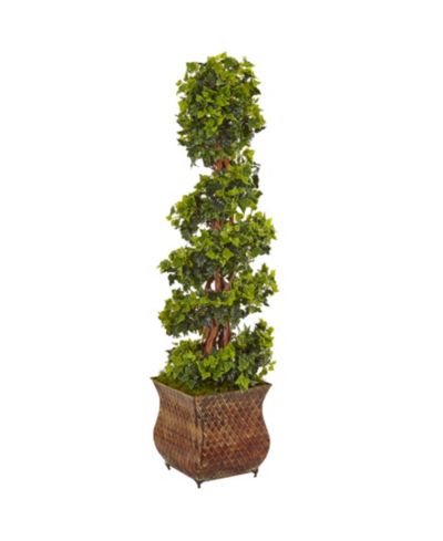 Искусственное дерево Nearly Natural 4' English Ivy Spiral в металлическом кашпо