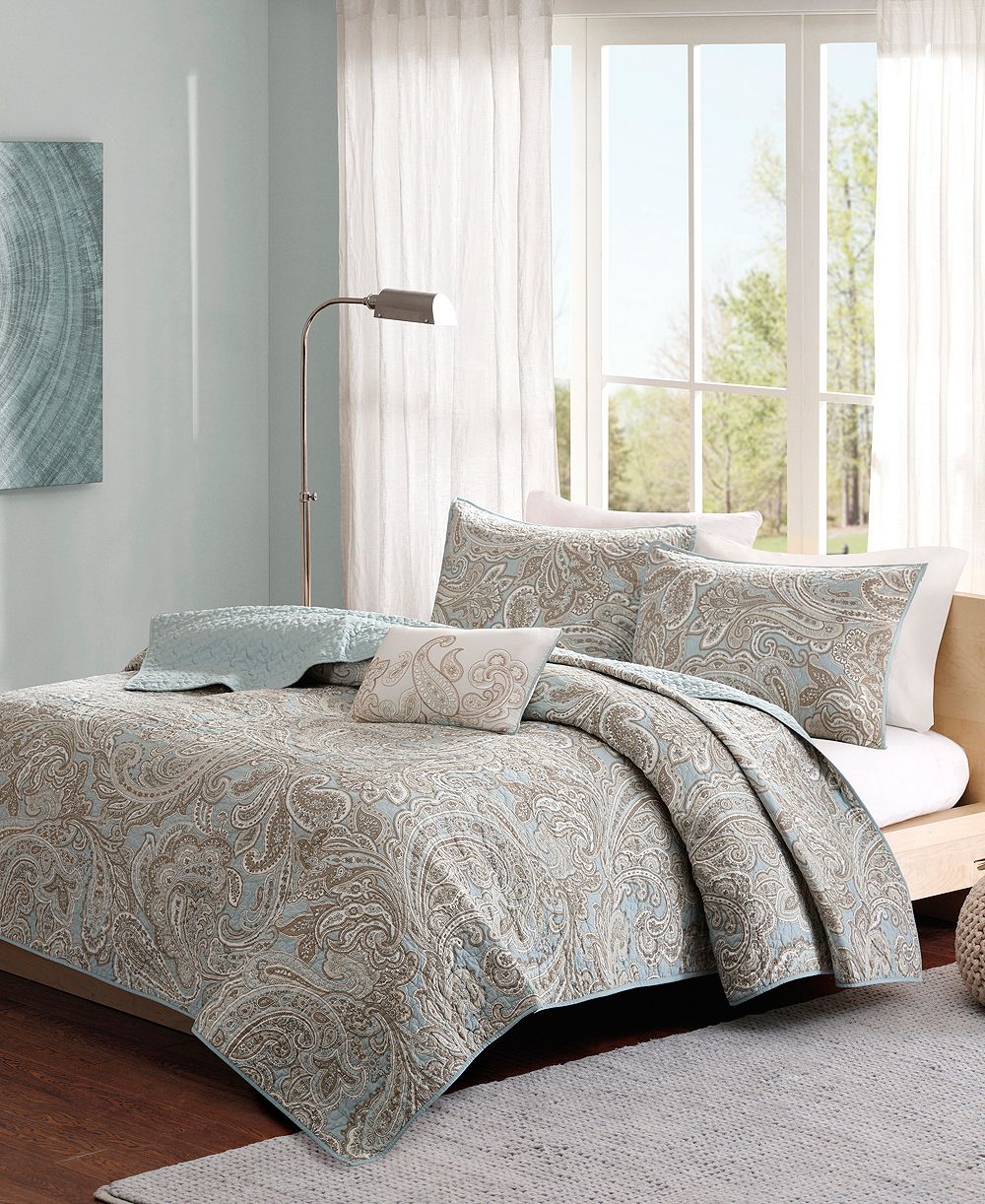 Комплект из 4 предметов Madison Park Pure Ronan Quilt Set King/California King