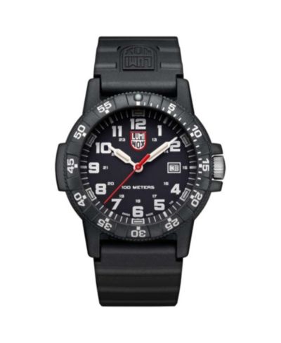Luminox Мужские часы Sea Turtle, черный резиновый браслет