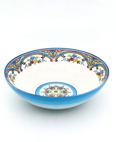 Euro Ceramica Zanzibar Serving Bowl