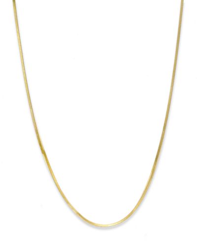 Giani Bernini 18K Gold over Sterling Silver Necklace, 16" Thin Snake Chain Necklace