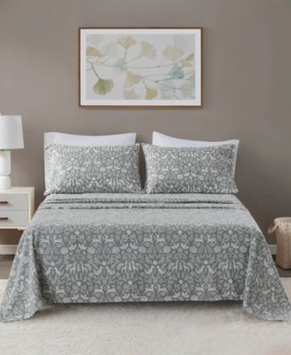 Набор фланелевых простыней Madison Park Novelty, хлопковые, 4 шт., Queen
