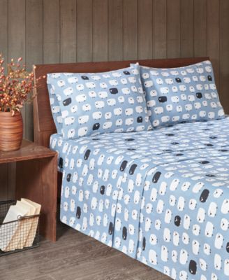 Woolrich Комплект постельного белья из фланели, 4 шт, Queen
