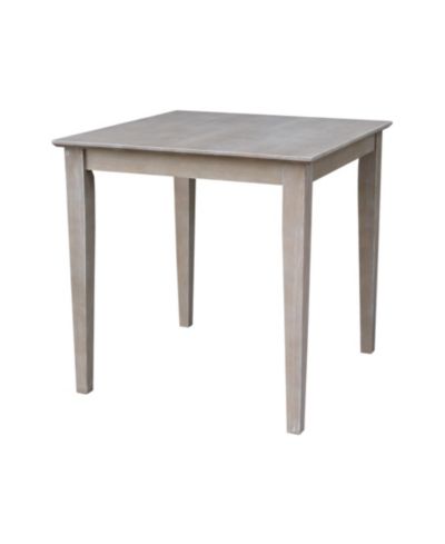 International Concepts Solid Wood Top Table - Dining Height