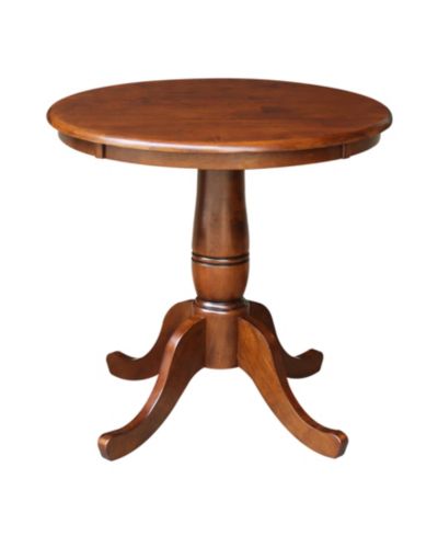 International Concepts 30" Round Top Pedestal Table- 28.9"H