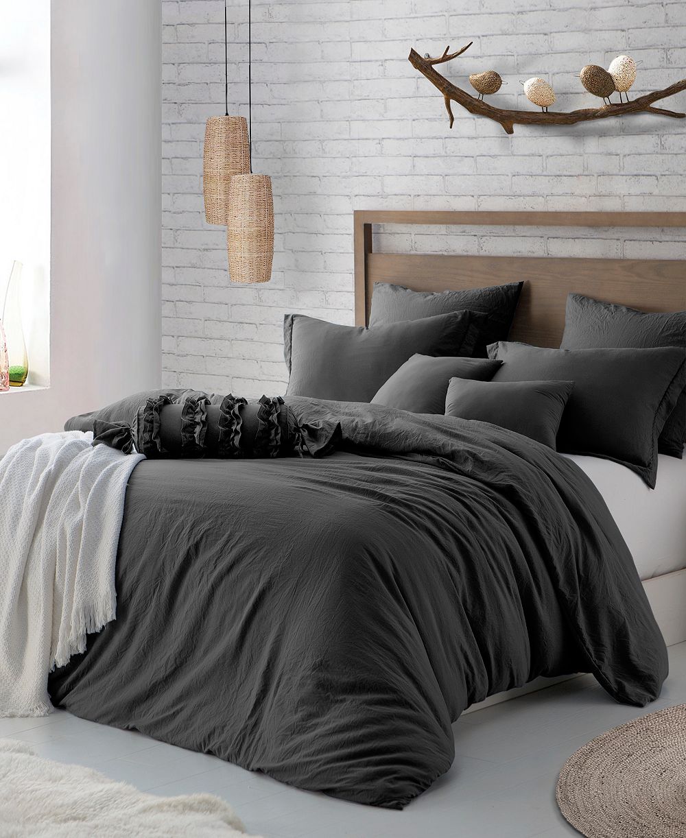Комплект наволочек Cathay Home Inc. Microfiber Washed Crinkle Duvet Cover King/California King