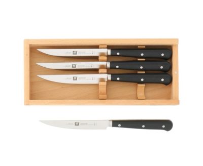 Zwilling Porterhouse 4 Piece Steak Knife Set with Beechwood Box
