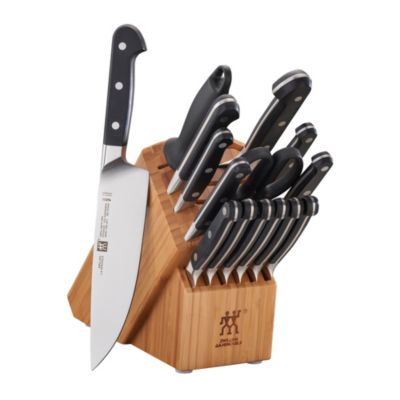 Zwilling Pro 16pc Block Set with Bamboo Block
