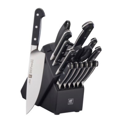 Zwilling Pro 16pc Block Set with Black Rubberwood Block