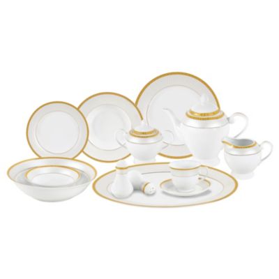 Lorren Home Trends набор столовой Alina Gold 57-PC, на 8 персон