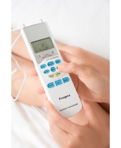 Electronic Pulse Massager Extra Value Set with 8 Refill Pads, Portable TENS EMS Device for Targeted Muscle Relaxation and Pain Relief