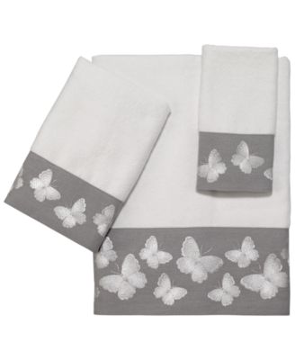 Хлопковое банное полотенце Avanti Yara Butterfly Bordered, 27" x 50"