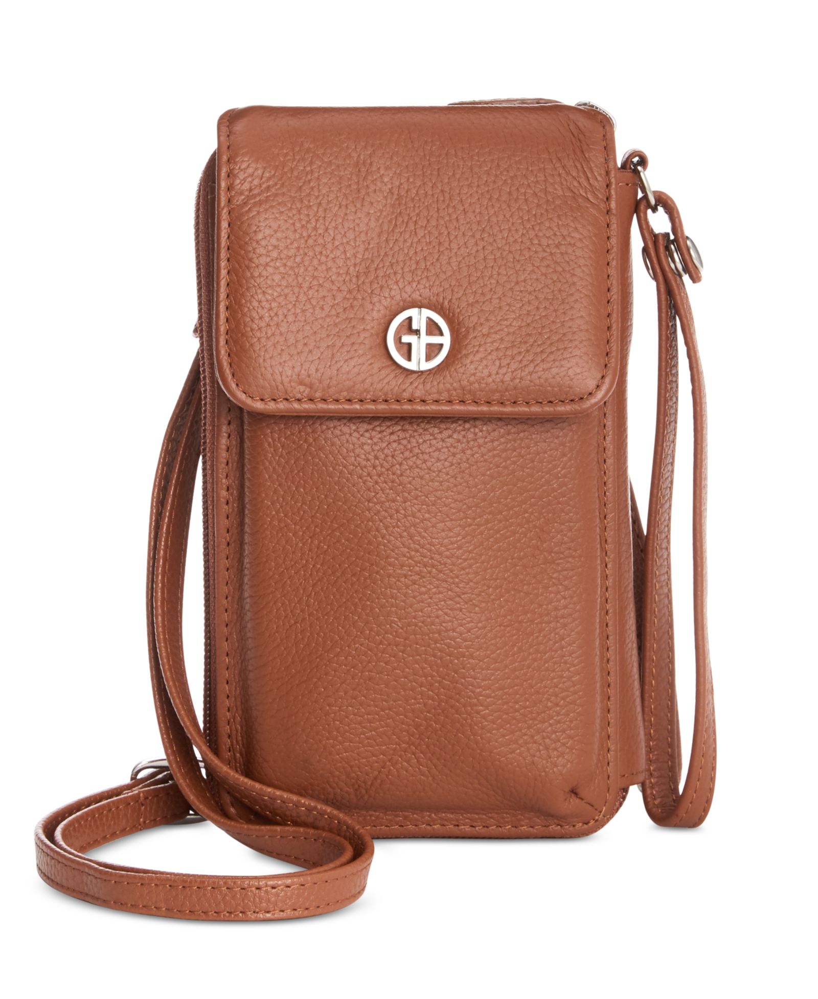 Сумка-кроссбоди Giani Bernini Softy Leather Tech Crossbody Wallet