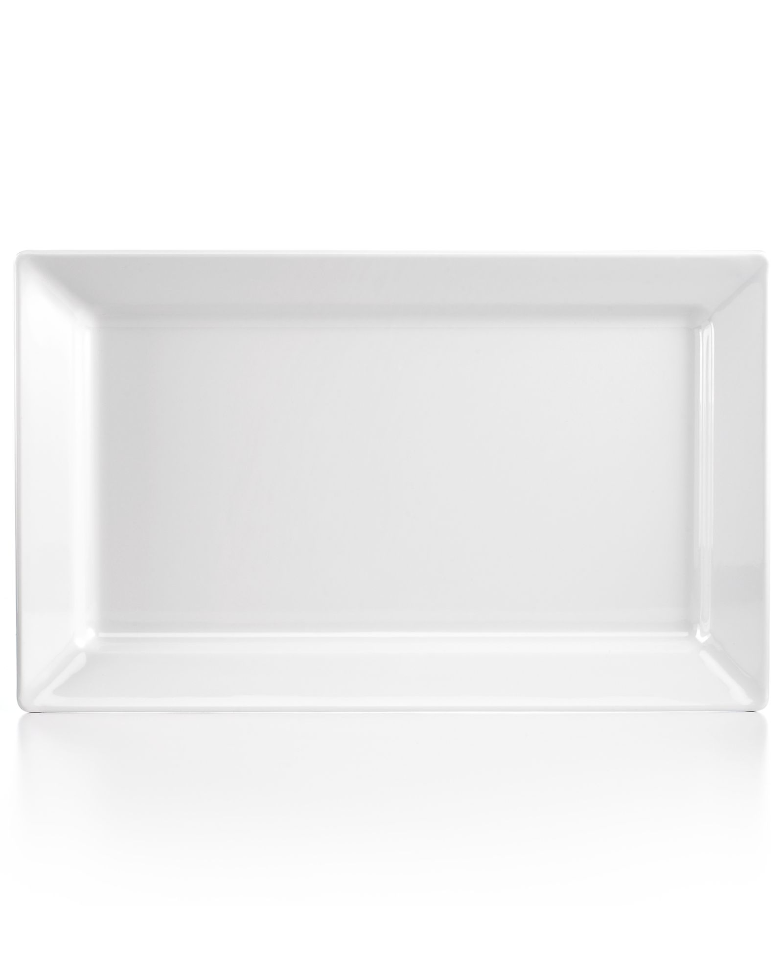 Прямоугольное блюдо Q Squared Diamond Melamine White, большой