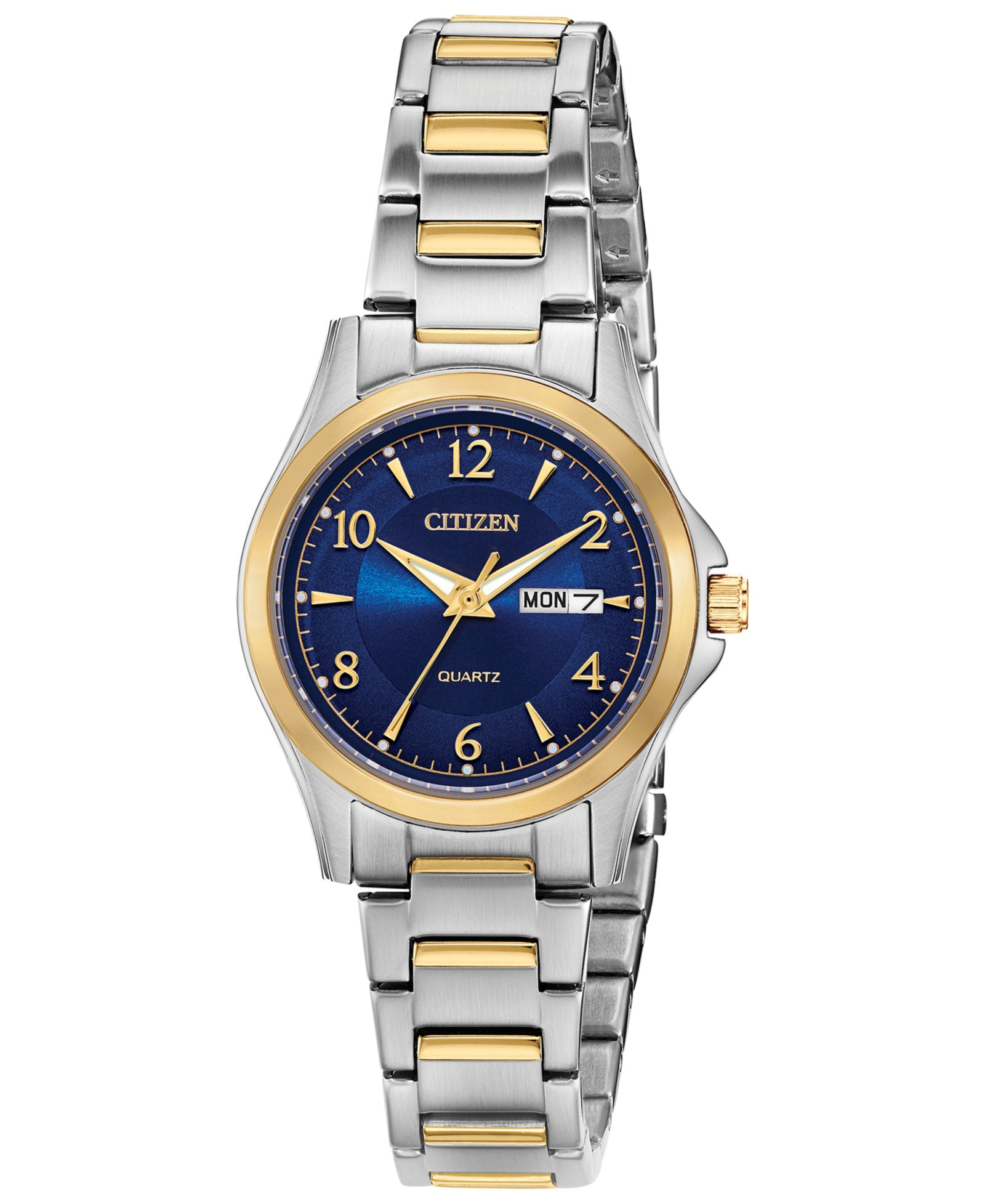 Citizen Женские Quartz Two-Tone Stainless Steel Bracelet Watch 28mm
