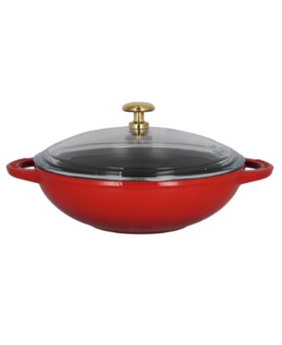 Chasseur French Enameled Cast Iron 7" Wok with Glass Lid