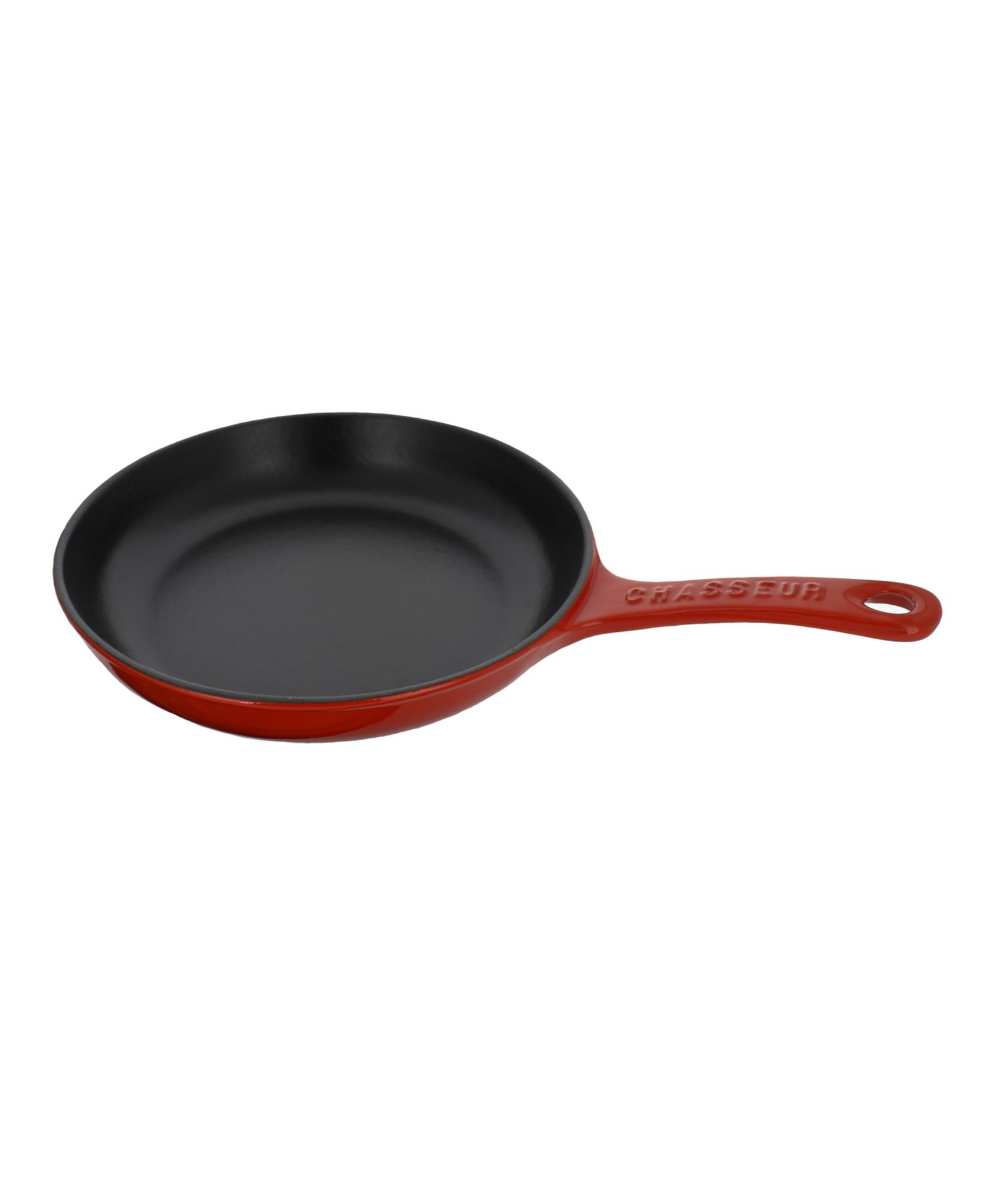 Chasseur French Enameled Cast Iron Fry Pan with Cast Iron Handle, 8-inch