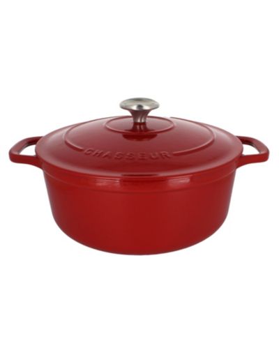 Круглая жаровня Chasseur из эмалированной чугунной сковороды, 5.25 Qt.