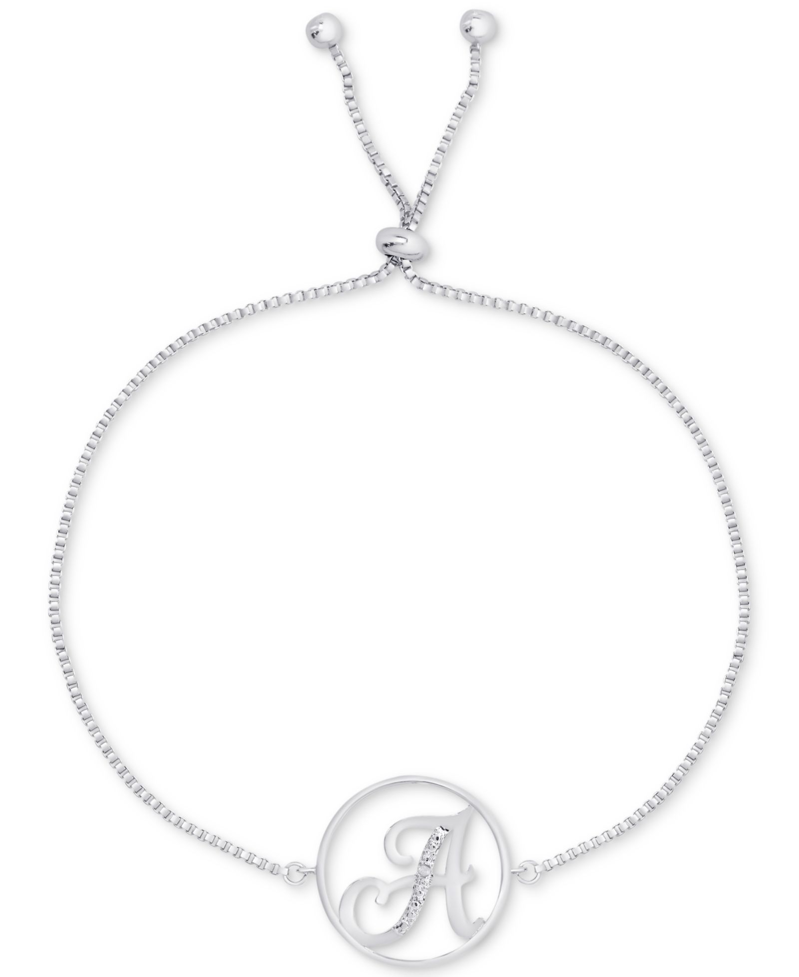 Браслет Bolo с акцентом Diamond из серебра