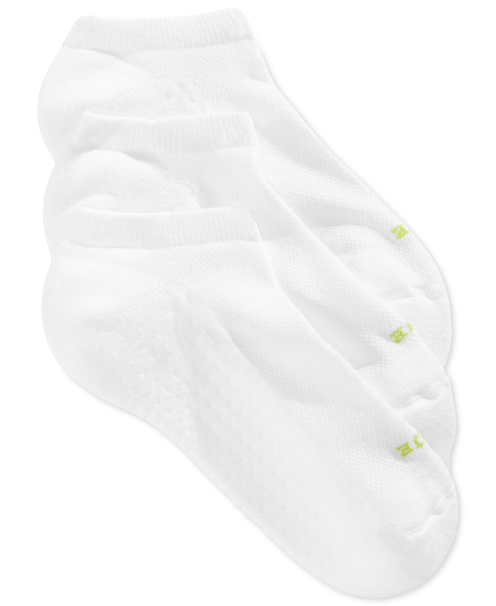 HUE® Women's Air Cushion No Show 3 Pack Socks U12798