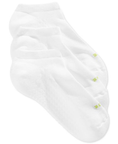 HUE® Women's Air Cushion No Show 3 Pack Socks U12798