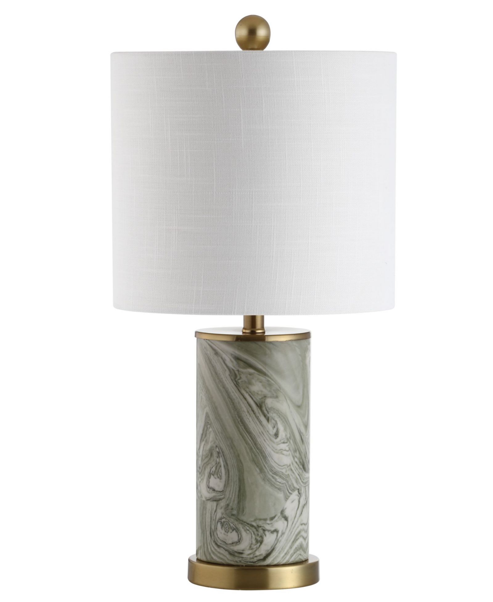 JONATHAN Y Swirl Ceramic Led Table Lamp