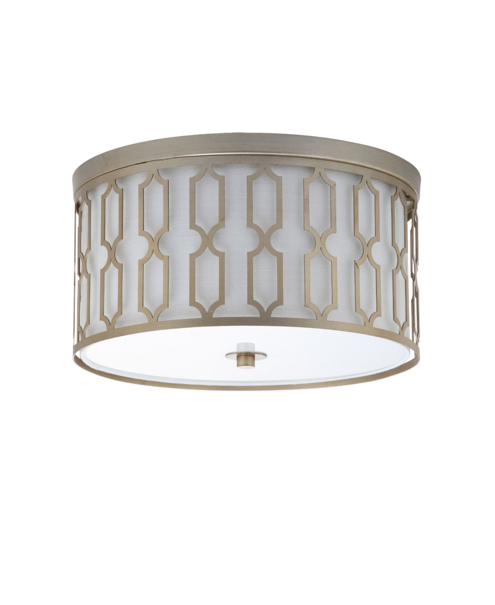JONATHAN Y Link 3-Light Metal Led Flush Mount