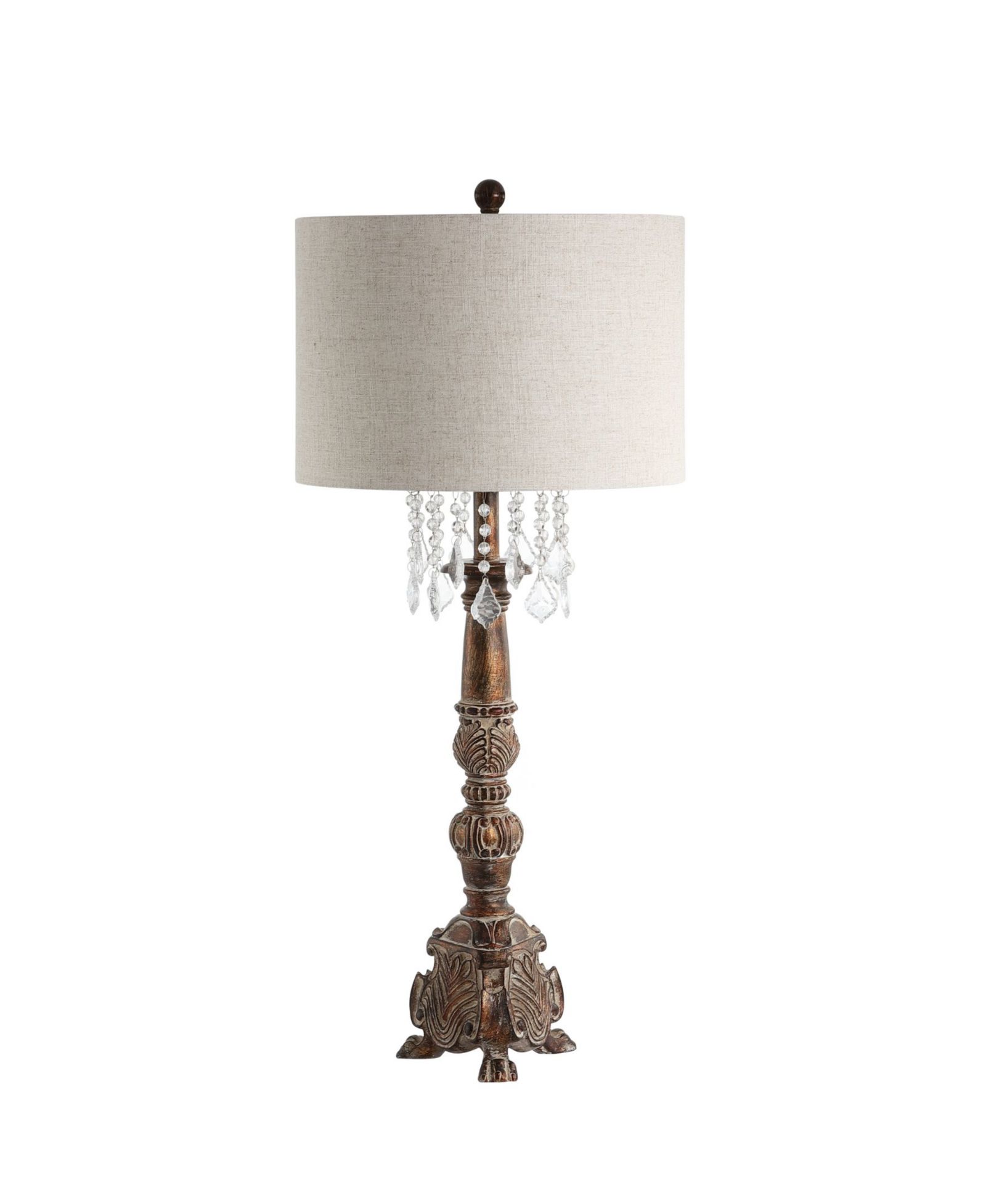 JONATHAN Y Carlisle Resin, Acrylic Led Table Lamp