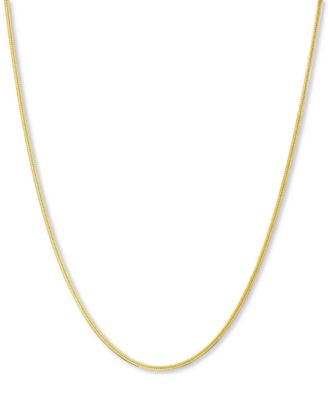 Ожерелье Giani Bernini 18" Herringbone Chain 18K Gold over Sterling Silver