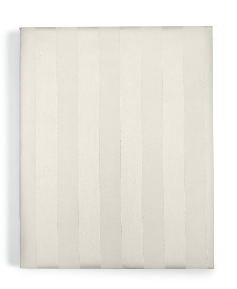 Charter Club Stripe 550 Thread Count 100% Cotton 18" Fitted Sheet, Queen, Exclusively at Macy’s