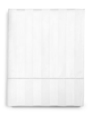 Charter Club Stripe 550 Thread Count 100% Cotton Flat Sheet, King/Cal King, Exclusively at Macy’s
