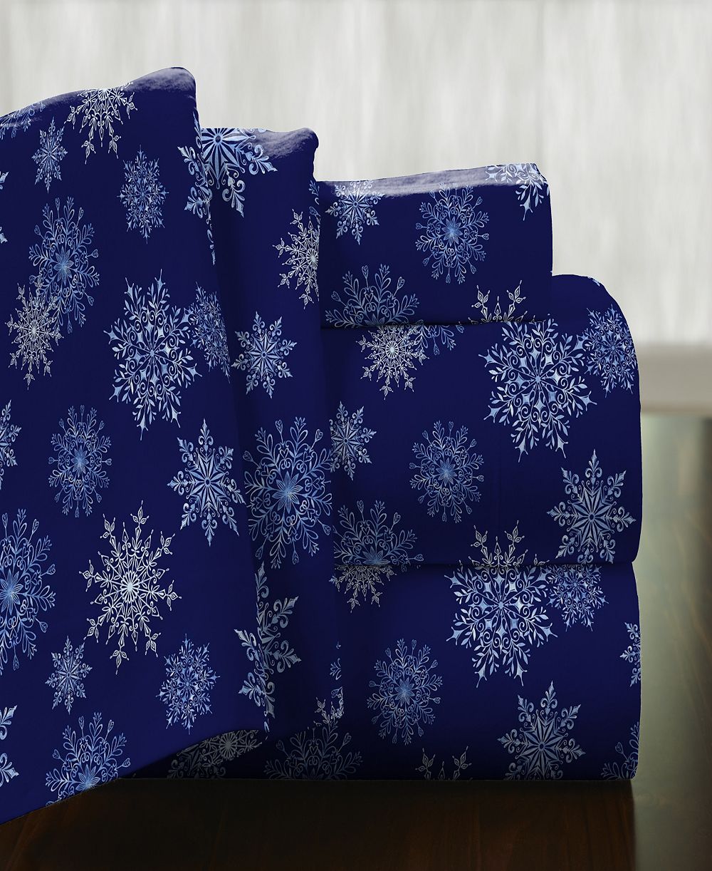 Комплект фланелевых простыней Pointehaven Snowflake Superior Weight Cotton, Twin XL