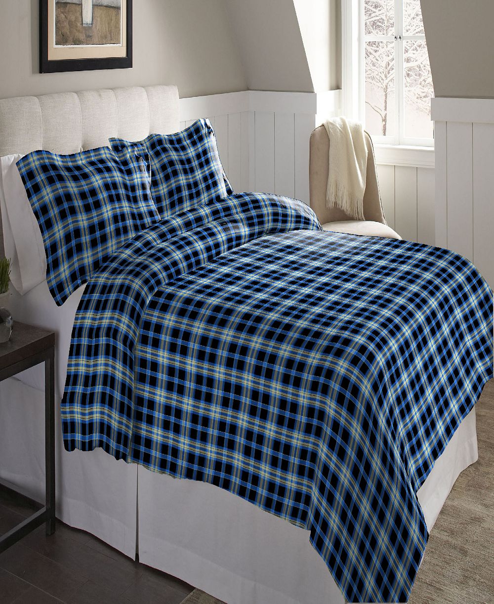 Комплект пододеяльников Pointehaven Ashby Plaid Superior Weight Cotton Flannel Twin/Twin XL