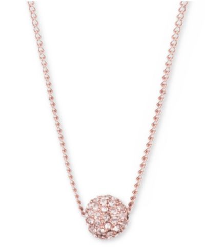 Подвеска-ожерелье Givenchy Crystal Fireball 16" + 2" extender