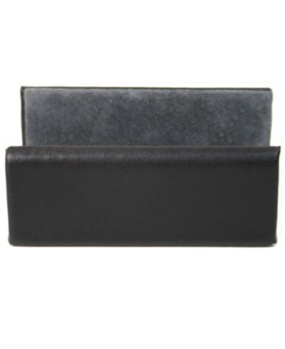 Royce New York Suede Lined Business Card Holder