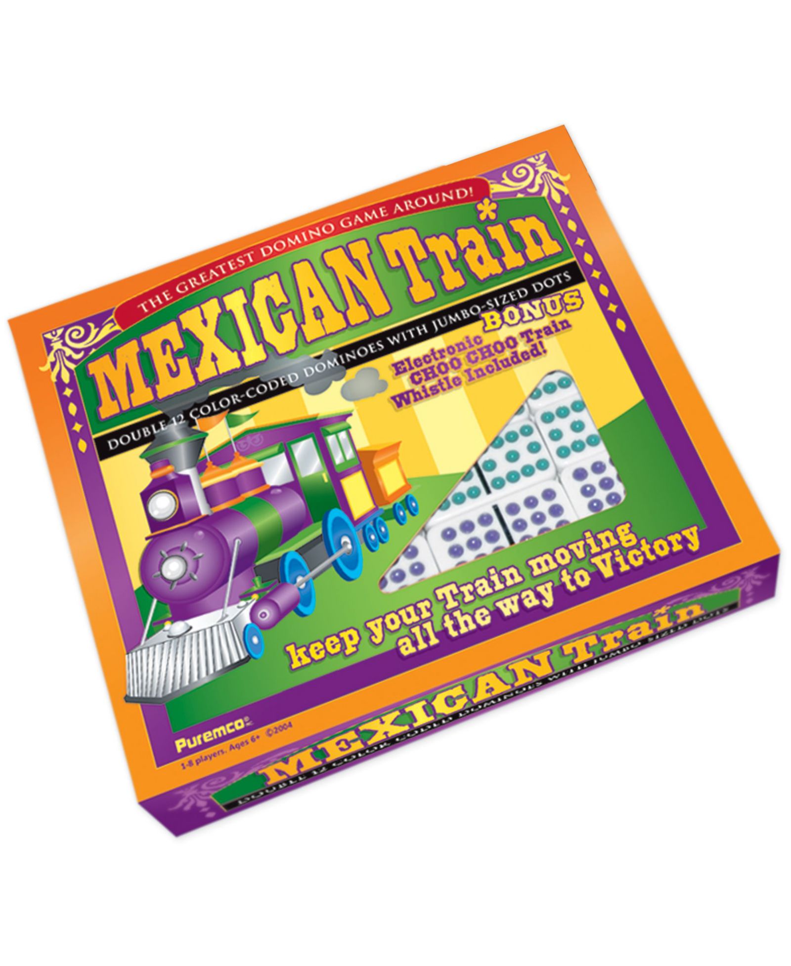 Домино Mexican Train Double 12 Color Dot, Professional Size