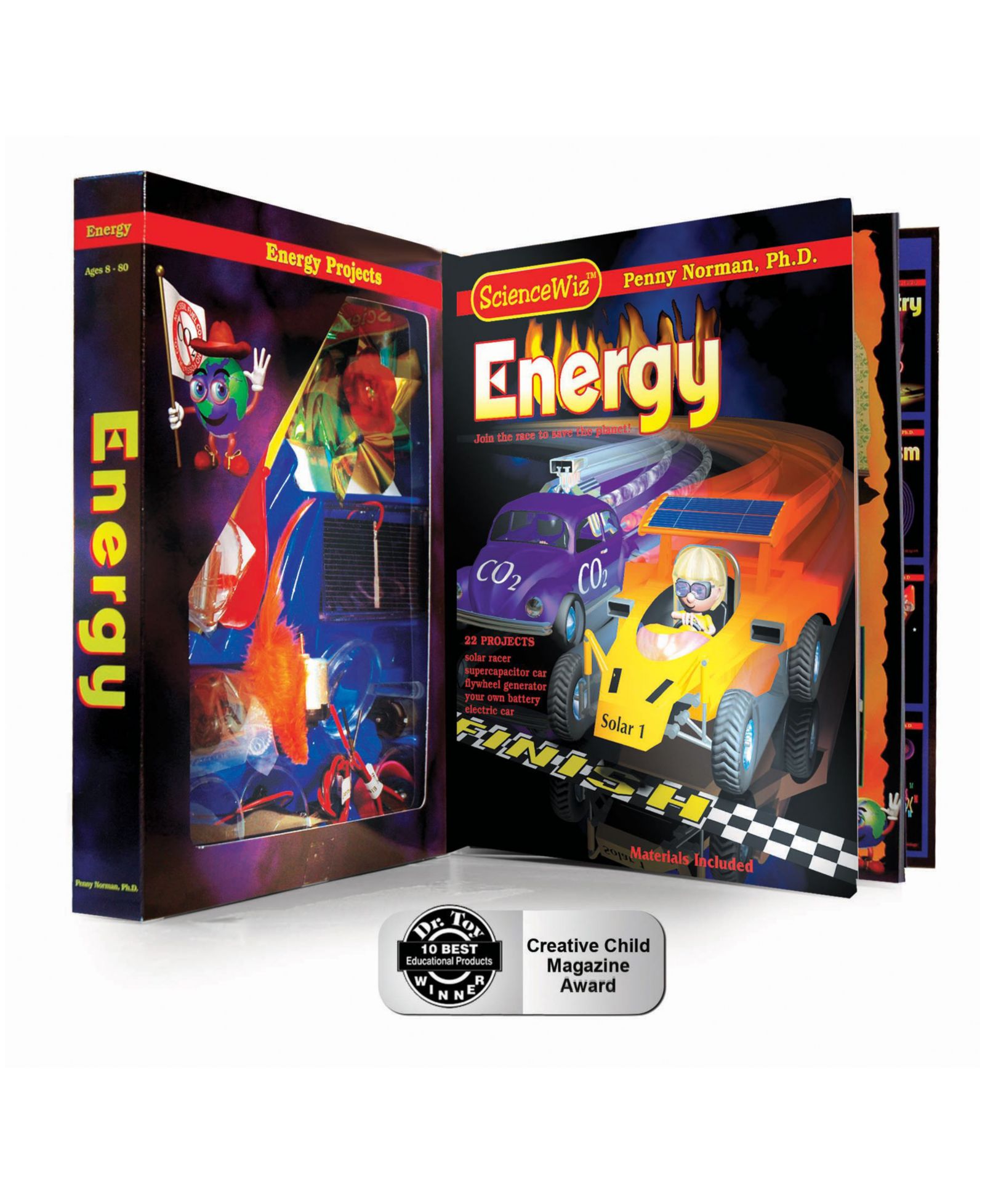 Sciencewiz Products Portal to Discovery Energy Kit, Solar Car-Building Science Kit, Ages 8+