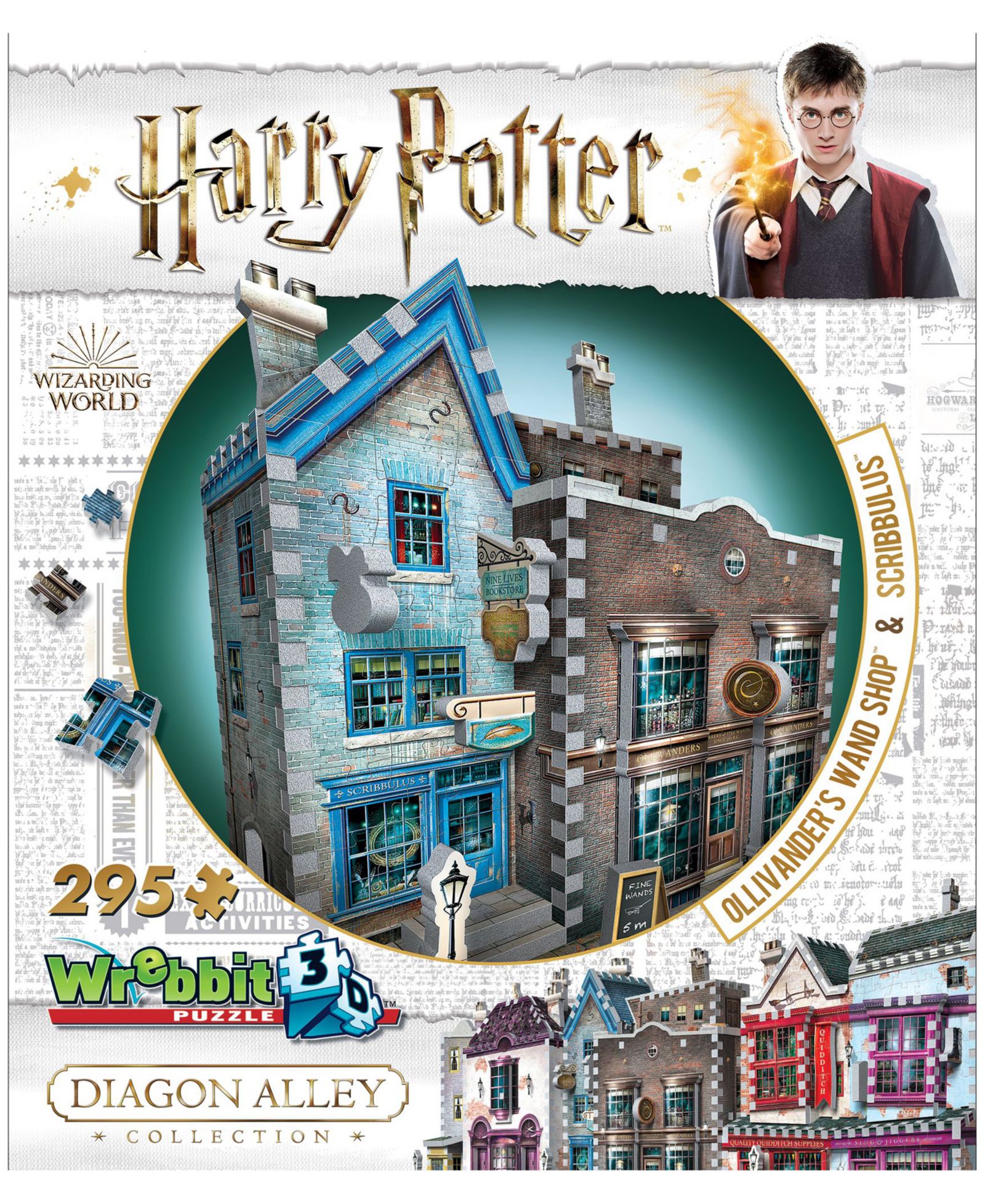 3D пазл Wrebbit Ollivander's Wand Shop and Scribbulus